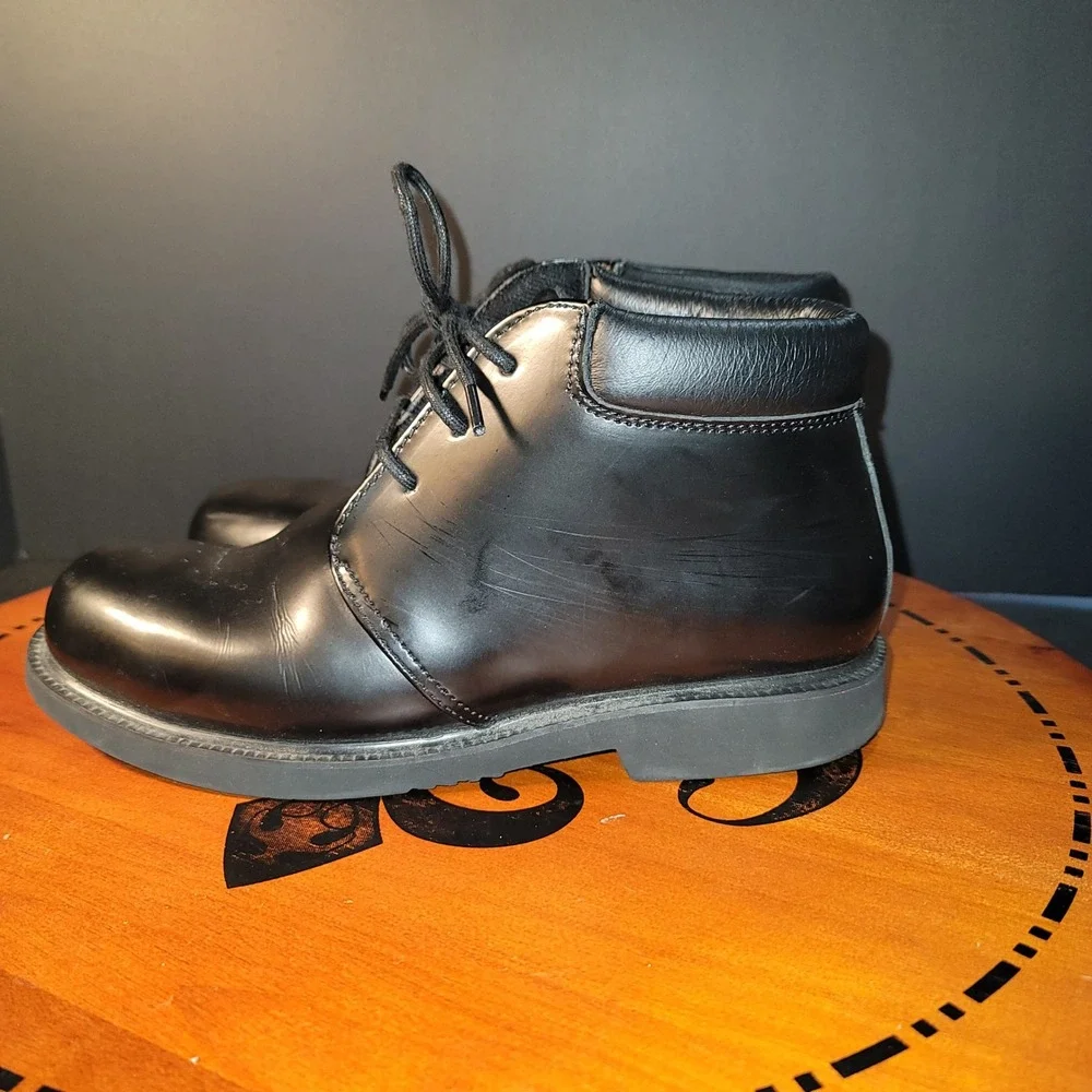 Thorogood Black Leather Chukka Boots Mens 6 Womens‎ 8 Uniform Shoes 834-6032